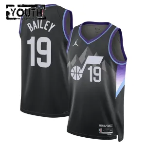 Maillot Enfant Utah Jazz Ace Bailey Statement Edition 2025-26 Noir Swingman