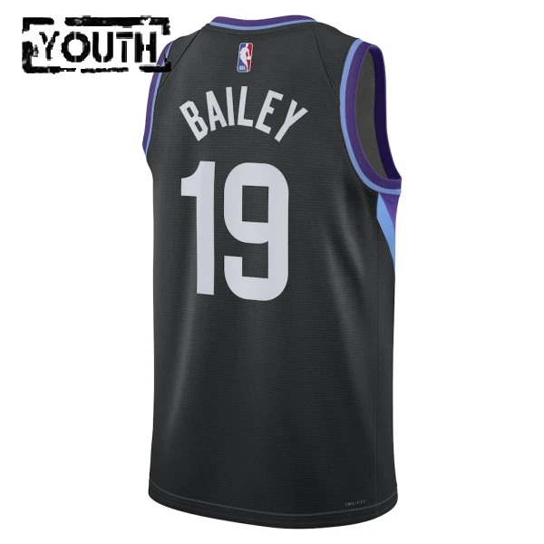 Maillot Enfant Utah Jazz Ace Bailey Statement Edition 2025-26 Noir Swingman