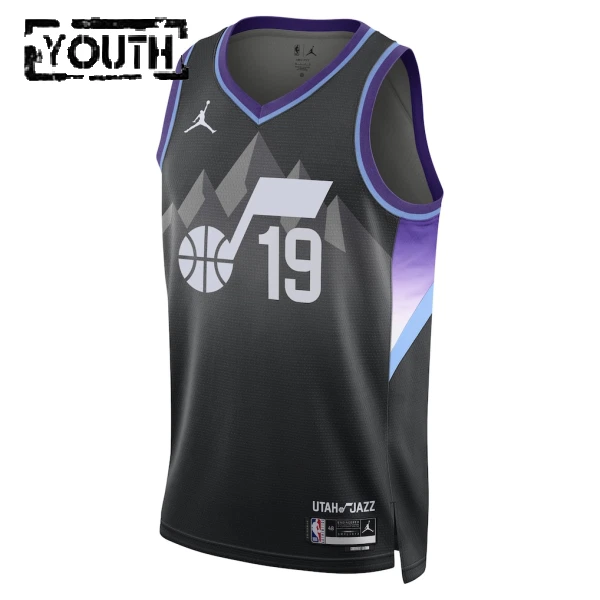 Maillot Enfant Utah Jazz Ace Bailey Statement Edition 2025-26 Noir Swingman