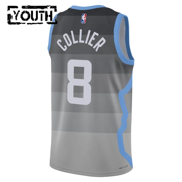 Maillot Enfant Utah Jazz Isaiah Collier City Edition 2025-26 Gris Swingman