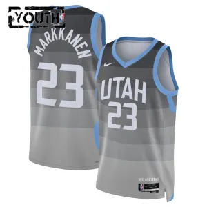 Maillot Enfant Utah Jazz Lauri Markkanen City Edition 2025-26 Gris Swingman