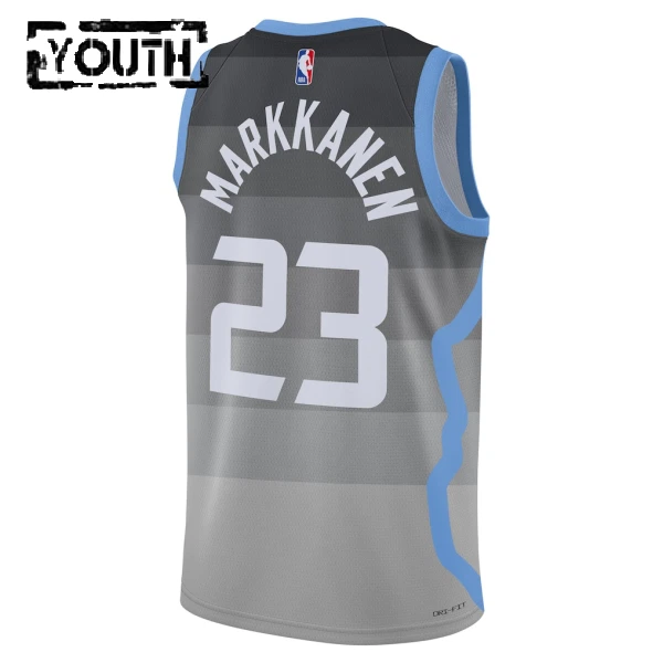 Maillot Enfant Utah Jazz Lauri Markkanen City Edition 2025-26 Gris Swingman