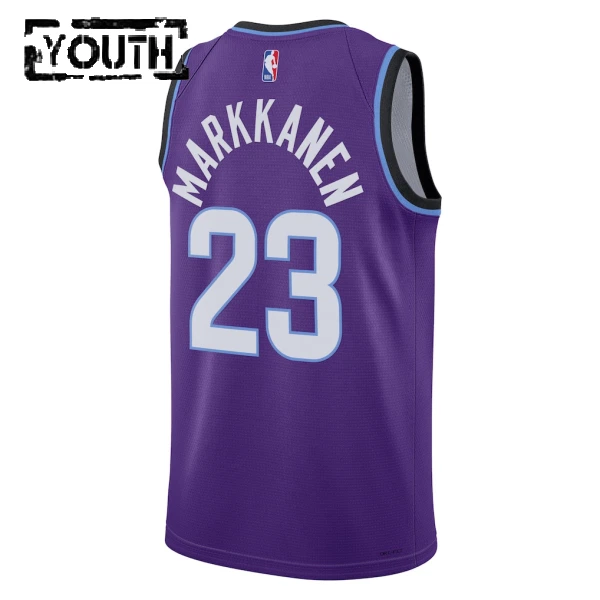 Maillot Enfant Utah Jazz Lauri Markkanen Icon Edition 2025-26 Violet Swingman
