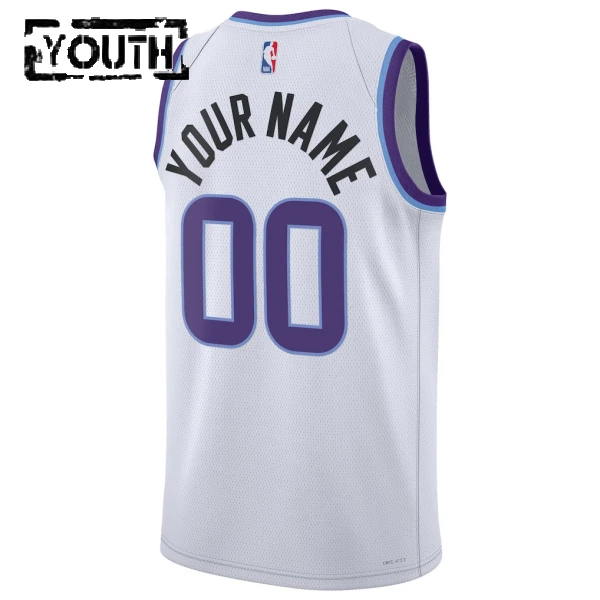 Maillot Enfant Utah Jazz Personnalisé Association Edition 2025-26 Blanc Swingman