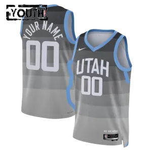 Maillot Enfant Utah Jazz Personnalisé City Edition 2025-26 Gris Swingman