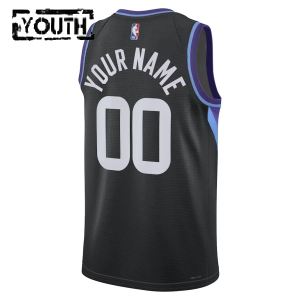 Maillot Enfant Utah Jazz Personnalisé Statement Edition 2025-26 Noir Swingman