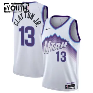 Maillot Enfant Utah Jazz Walter Clayton JR Association Edition 2025-26 Blanc Swingman