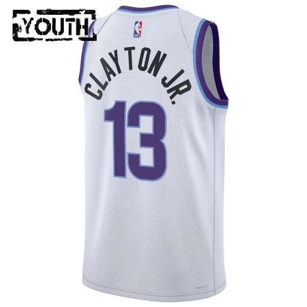 Maillot Enfant Utah Jazz Walter Clayton JR Association Edition 2025-26 Blanc Swingman