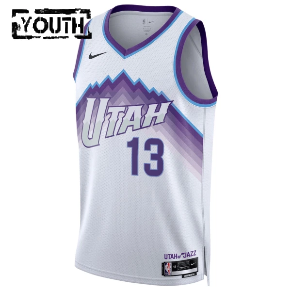 Maillot Enfant Utah Jazz Walter Clayton JR Association Edition 2025-26 Blanc Swingman
