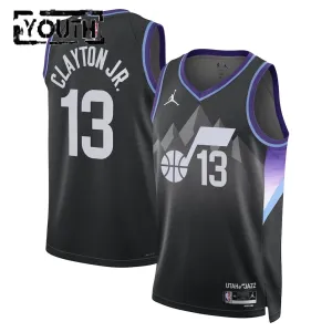 Maillot Enfant Utah Jazz Walter Clayton JR Statement Edition 2025-26 Noir Swingman
