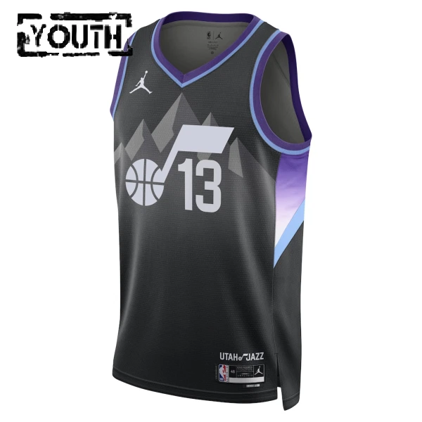Maillot Enfant Utah Jazz Walter Clayton JR Statement Edition 2025-26 Noir Swingman