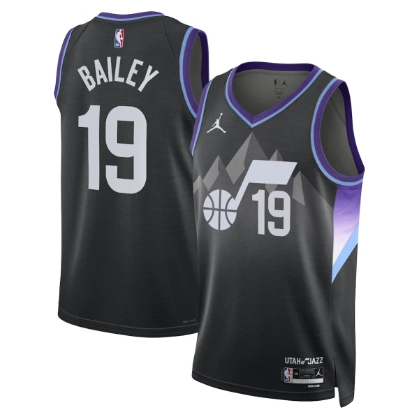 Maillot Homme Utah Jazz Ace Bailey Statement Edition 2025-26 Noir Swingman