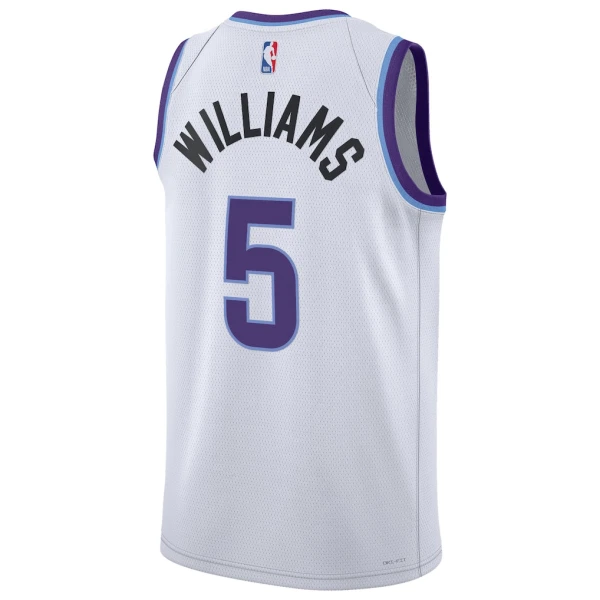 Maillot Homme Utah Jazz Cody Williams Association Edition 2025-26 Blanc Swingman