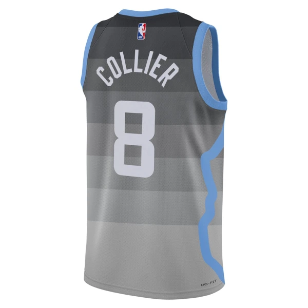 Maillot Homme Utah Jazz Isaiah Collier City Edition 2025-26 Gris Swingman