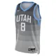 Maillot Homme Utah Jazz Isaiah Collier City Edition 2025-26 Gris Swingman