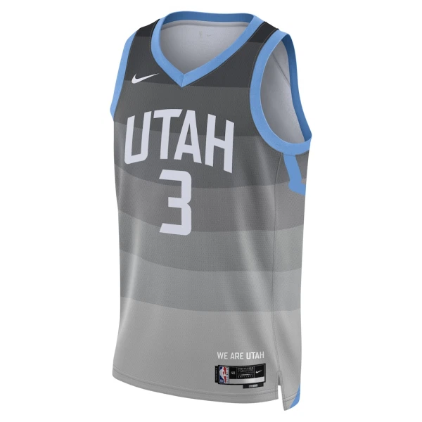 Maillot Homme Utah Jazz Keyonte George City Edition 2025-26 Gris Swingman