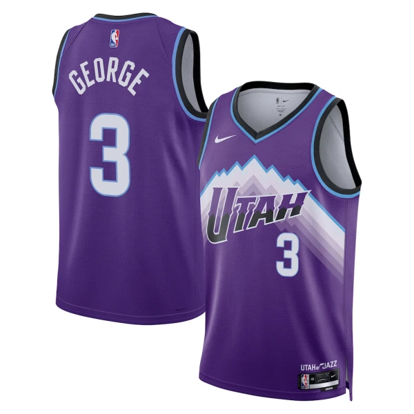 Maillot Homme Utah Jazz Keyonte George Icon Edition 2025-26 Violet Swingman