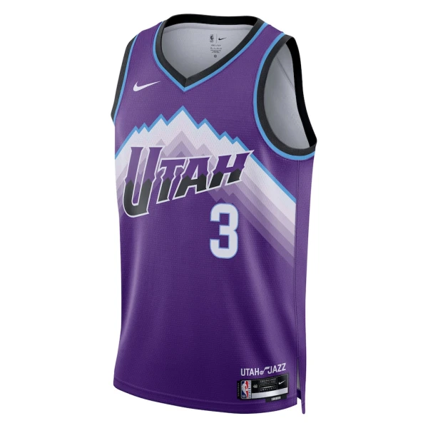 Maillot Homme Utah Jazz Keyonte George Icon Edition 2025-26 Violet Swingman