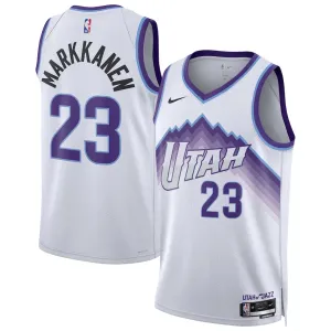 Maillot Homme Utah Jazz Lauri Markkanen Association Edition 2025-26 Blanc Swingman