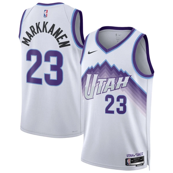 Maillot Homme Utah Jazz Lauri Markkanen Association Edition 2025-26 Blanc Swingman