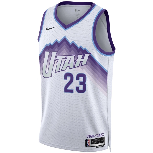 Maillot Homme Utah Jazz Lauri Markkanen Association Edition 2025-26 Blanc Swingman