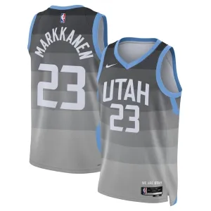 Maillot Homme Utah Jazz Lauri Markkanen City Edition 2025-26 Gris Swingman