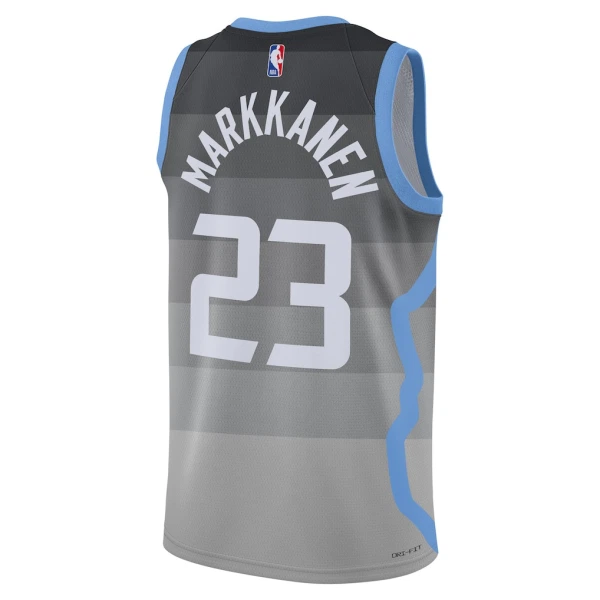Maillot Homme Utah Jazz Lauri Markkanen City Edition 2025-26 Gris Swingman