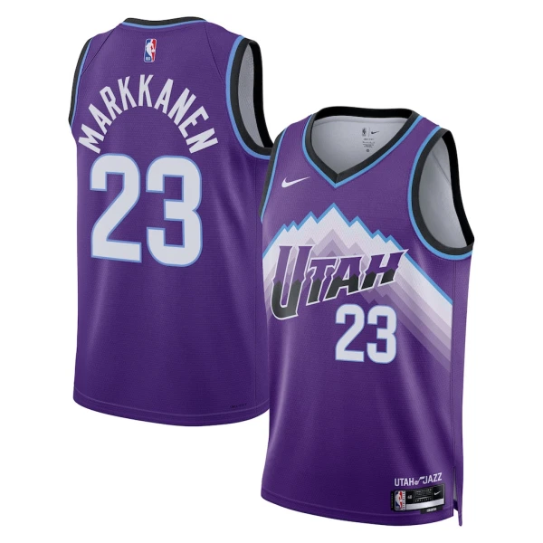 Maillot Homme Utah Jazz Lauri Markkanen Icon Edition 2025-26 Violet Swingman