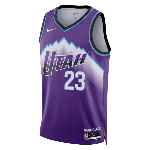 Maillot Homme Utah Jazz Lauri Markkanen Icon Edition 2025-26 Violet Swingman