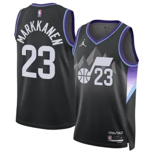 Maillot Homme Utah Jazz Lauri Markkanen Statement Edition 2025-26 Noir Swingman