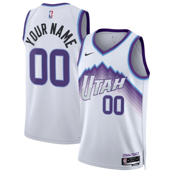 Maillot Homme Utah Jazz Personnalisé Association Edition 2025-26 Blanc Swingman