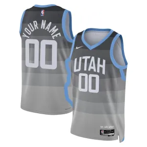 Maillot Homme Utah Jazz Personnalisé City Edition 2025-26 Gris Swingman