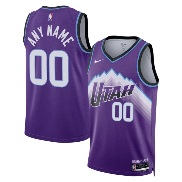 Maillot Homme Utah Jazz Personnalisé Icon Edition 2025-26 Violet Swingman