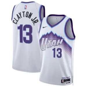 Maillot Homme Utah Jazz Walter Clayton JR Association Edition 2025-26 Blanc Swingman