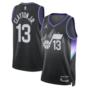 Maillot Homme Utah Jazz Walter Clayton JR Statement Edition 2025-26 Noir Swingman