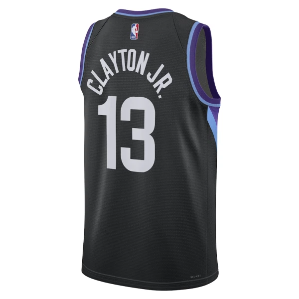 Maillot Homme Utah Jazz Walter Clayton JR Statement Edition 2025-26 Noir Swingman