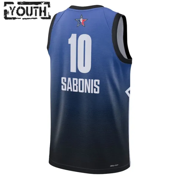 Maillot Enfant Domantas Sabonis 10 All Star 2023 Bleu Swingman
