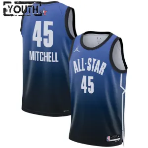 Maillot Enfant Donovan Mitchell 45 All Star 2023 Bleu Swingman