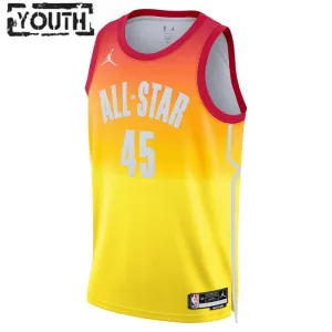 Maillot Enfant Donovan Mitchell 45 All Star 2023 Orange Swingman