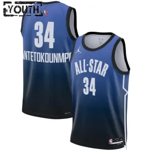 Maillot Enfant Giannis Antetokounmpo 34 All Star 2023 Bleu Swingman