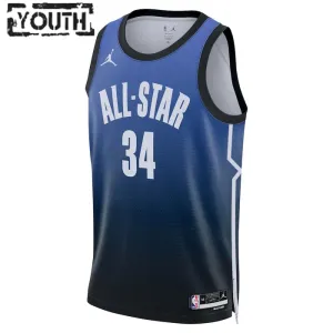 Maillot Enfant Giannis Antetokounmpo 34 All Star 2023 Bleu Swingman
