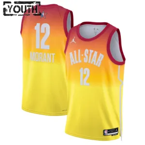 Maillot Enfant Ja Morant 12 All Star 2023 Orange Swingman