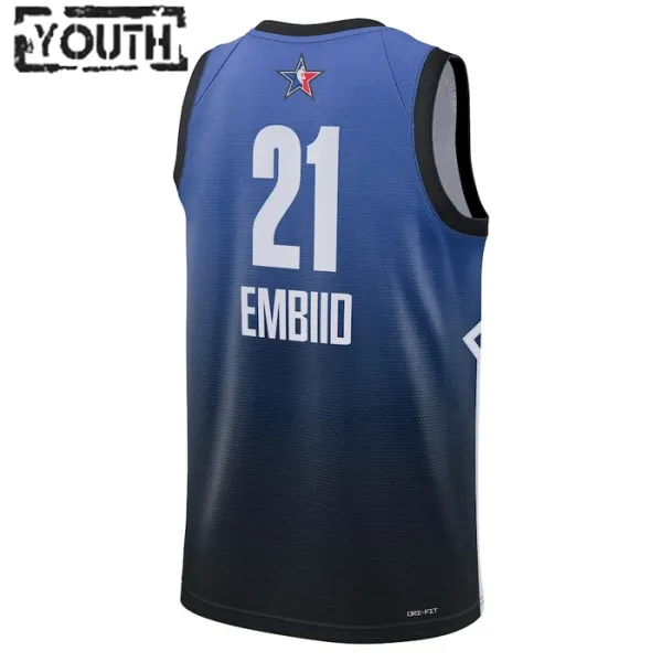 Maillot Enfant Joel Embiid 21 All Star 2023 Bleu Swingman