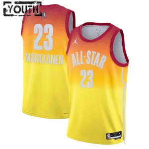 Maillot Enfant Lauri Markkanen 23 All Star 2023 Orange Swingman