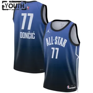 Maillot Enfant Luka Doncic 77 All Star 2023 Bleu Swingman