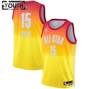 Maillot Enfant Nikola Jokic 15 All Star 2023 Orange Swingman