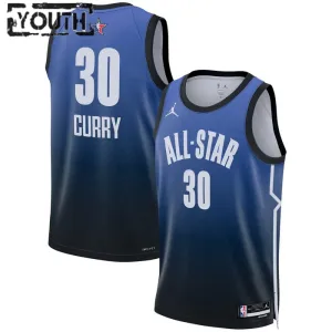 Maillot Enfant Stephen Curry 30 All Star 2023 Bleu Swingman