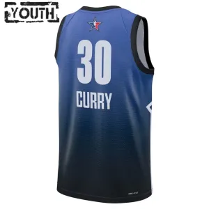 Maillot Enfant Stephen Curry 30 All Star 2023 Bleu Swingman