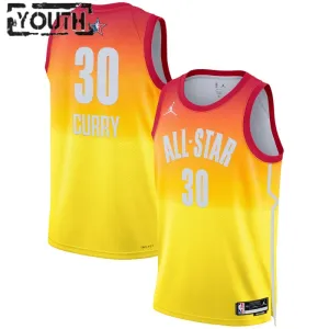 Maillot Enfant Stephen Curry 30 All Star 2023 Orange Swingman