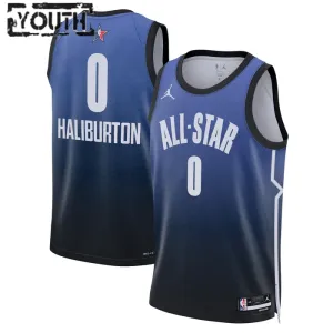 Maillot Enfant Tyrese Haliburton 0 All Star 2023 Bleu Swingman